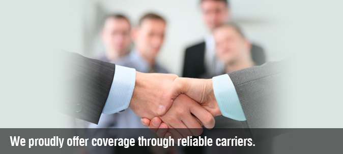 We proudly offer coverage through reliable carriers.